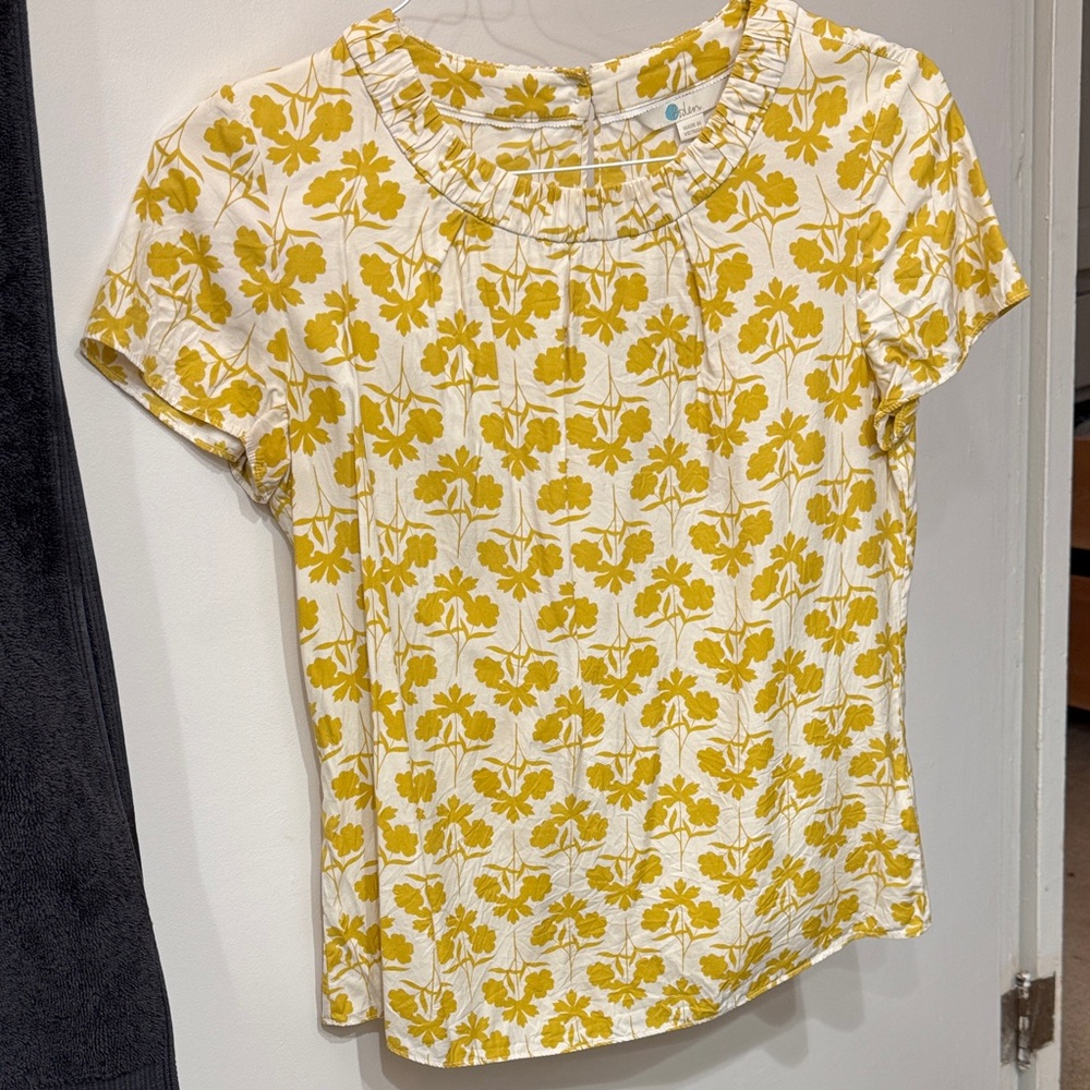 Boden Yellow Floral Women's Top